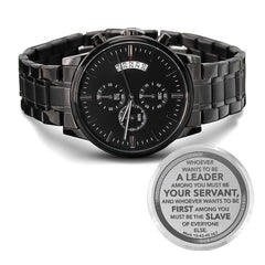 Black Chronograph Watch