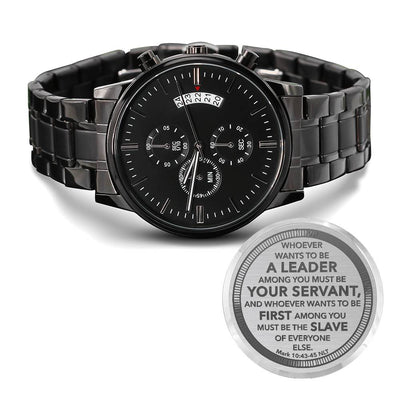 Black Chronograph Watch
