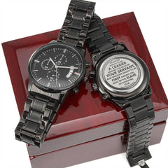 Black Chronograph Watch