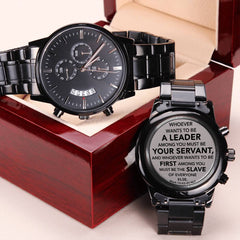 Black Chronograph Watch