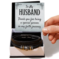Being Special - Mens Leather Bracelet