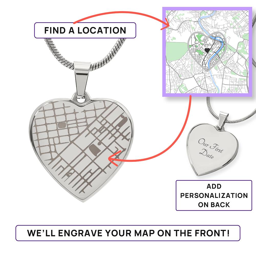 The Compass Heart Necklace