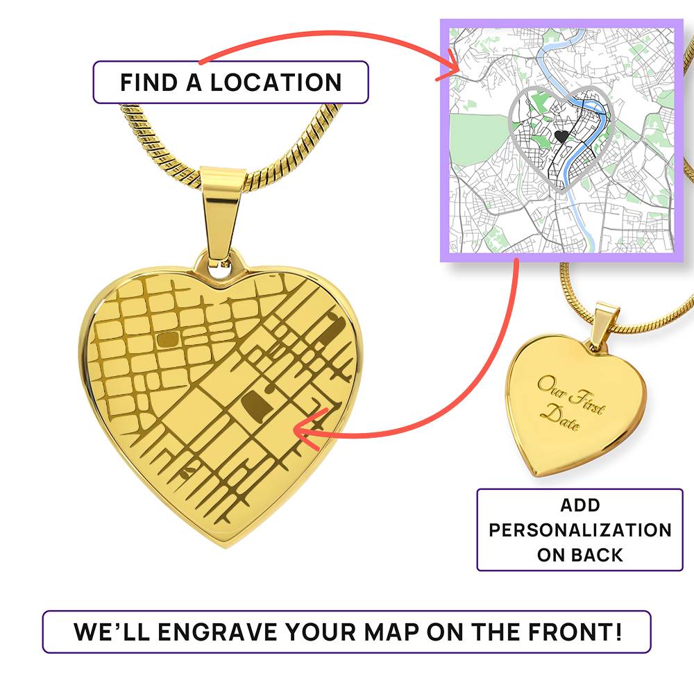 The Compass Heart Necklace